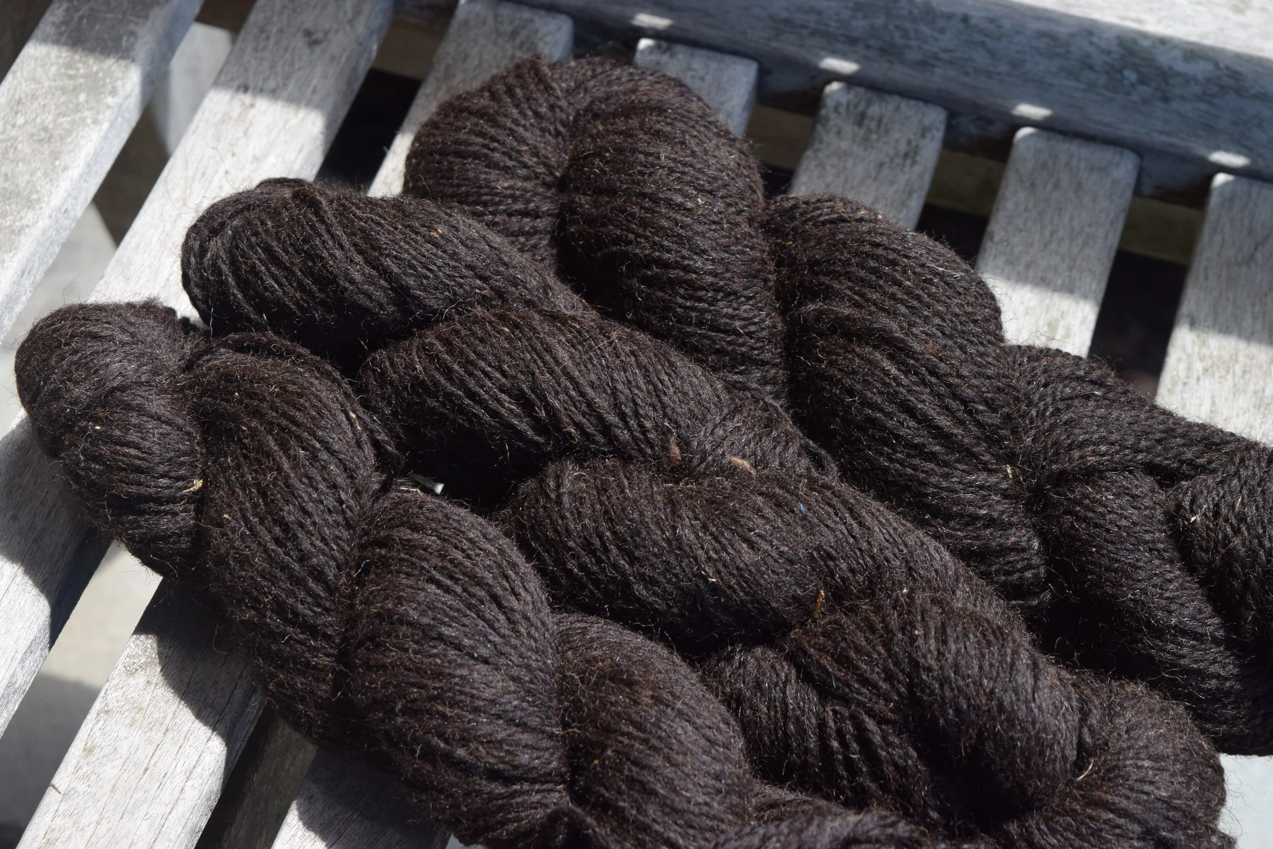Black Welsh Yarn — Black Sheep Hill Farm
